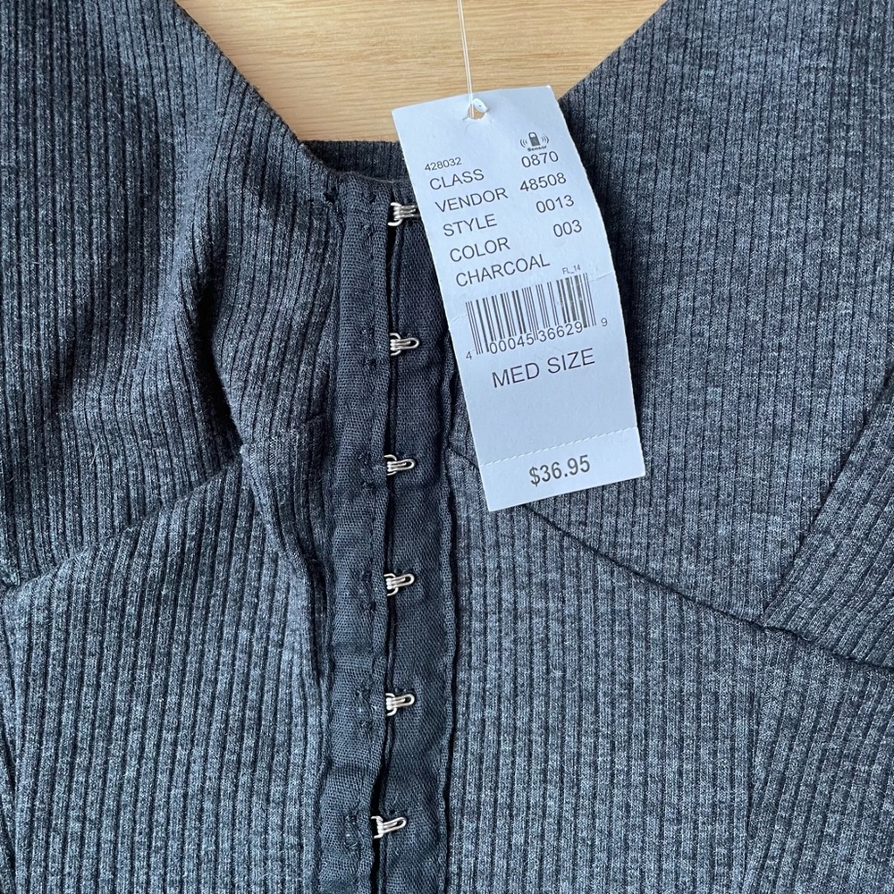 L.A. Hearts Gray Clasp Hook Up Mini Dress New With Tags - Picture 3 of 11